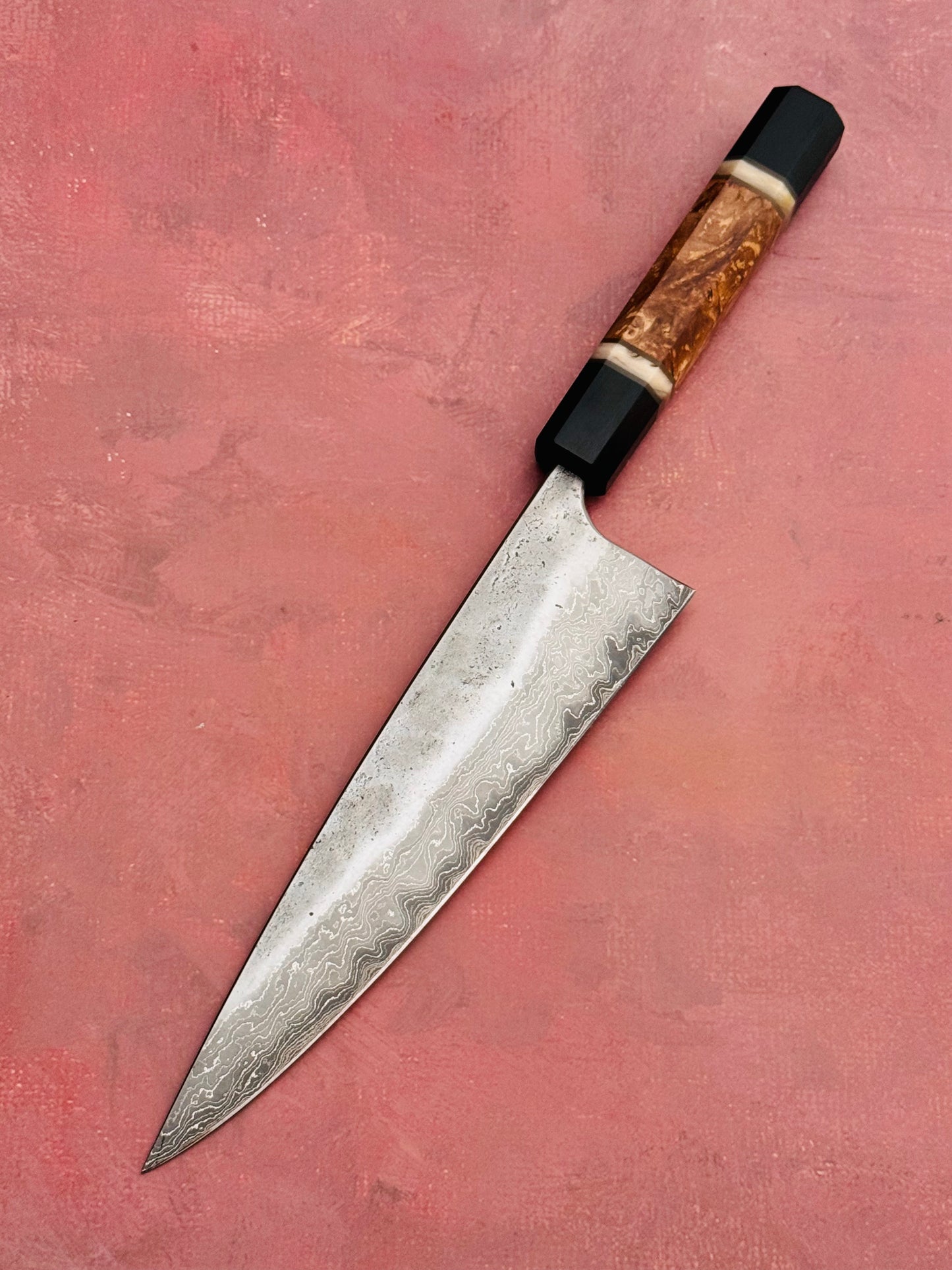 8” Double Damascus Hybrid