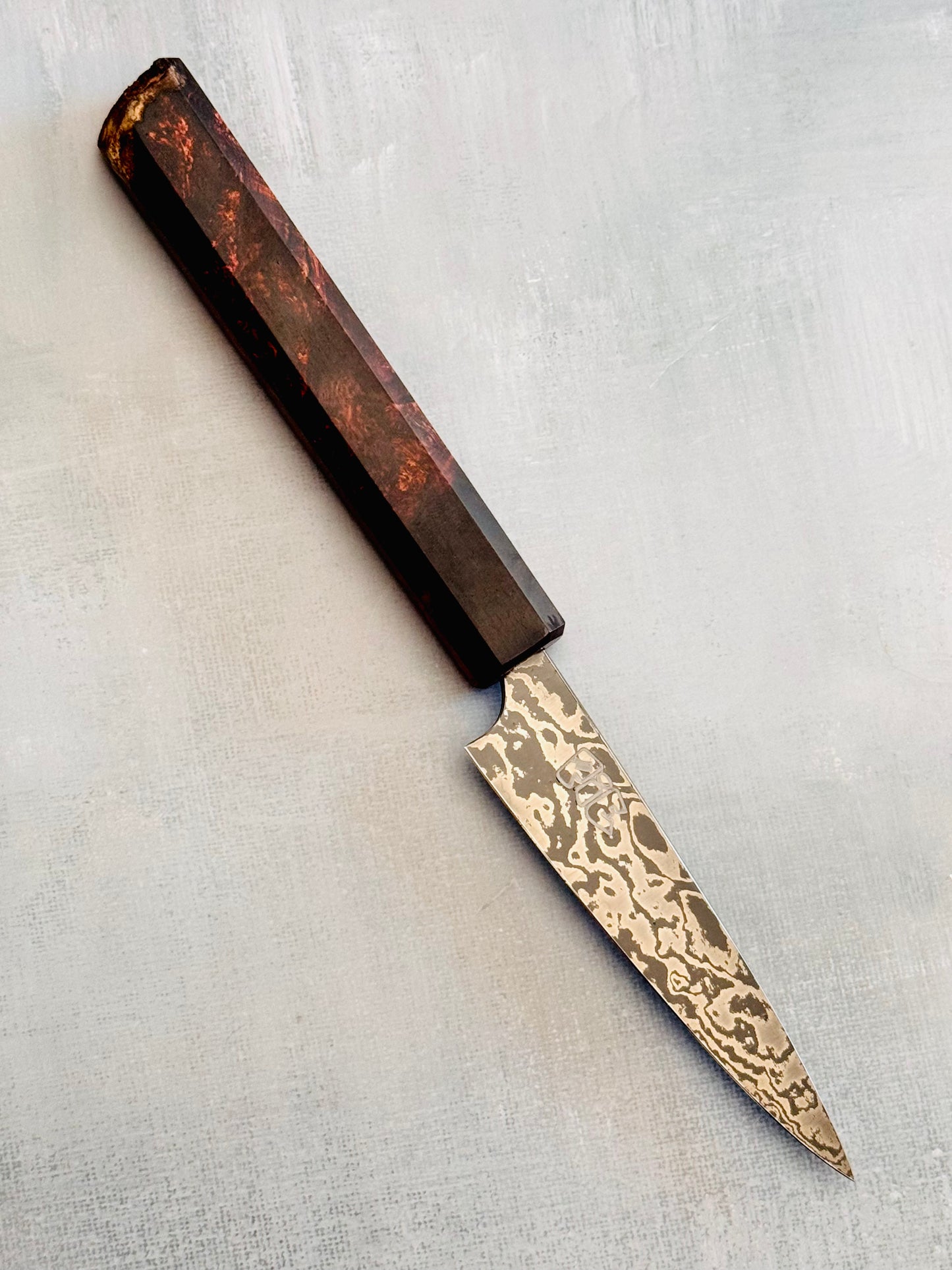4” Long Handle Damascus Paring