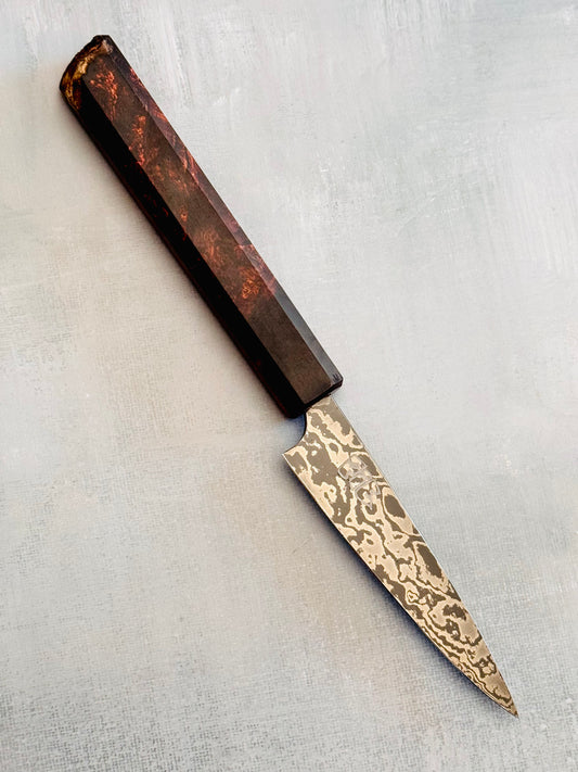 4” Long Handle Damascus Paring
