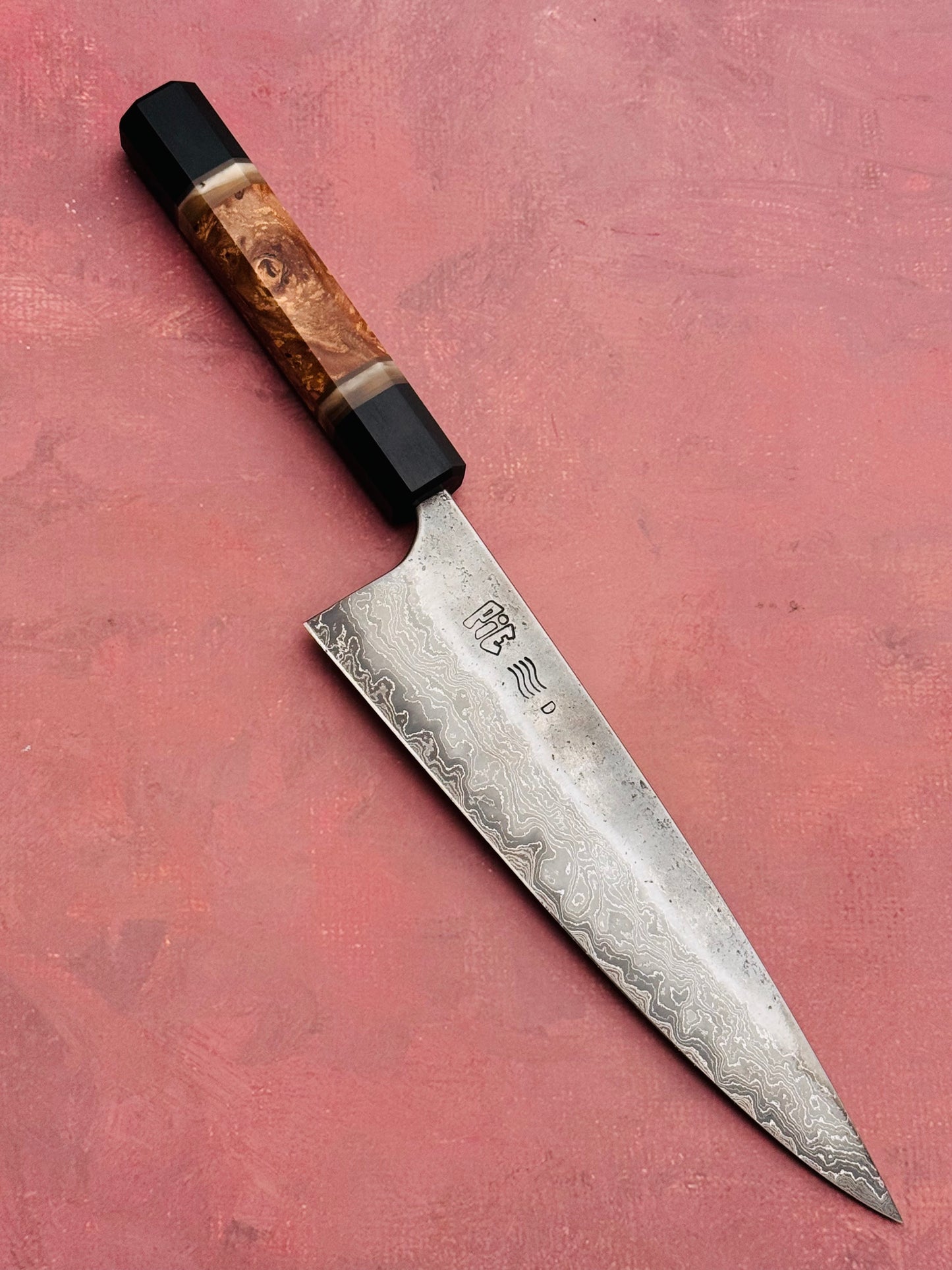 8” Double Damascus Hybrid