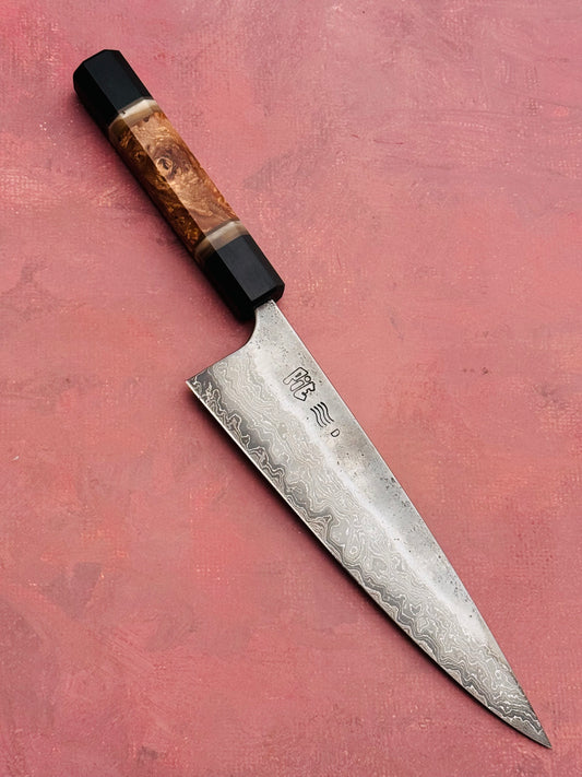 8” Double Damascus Hybrid