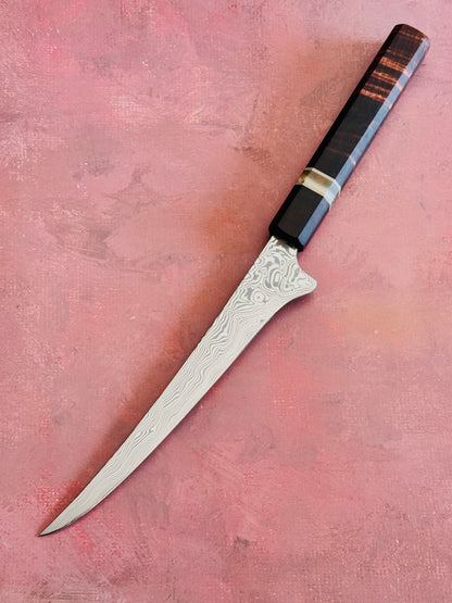 7” Stainless Damascus Boning