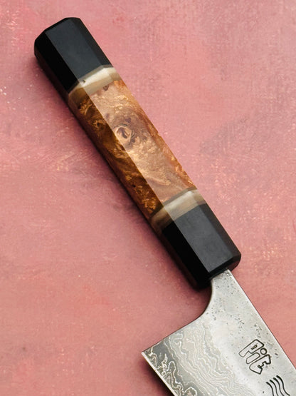 8” Double Damascus Hybrid