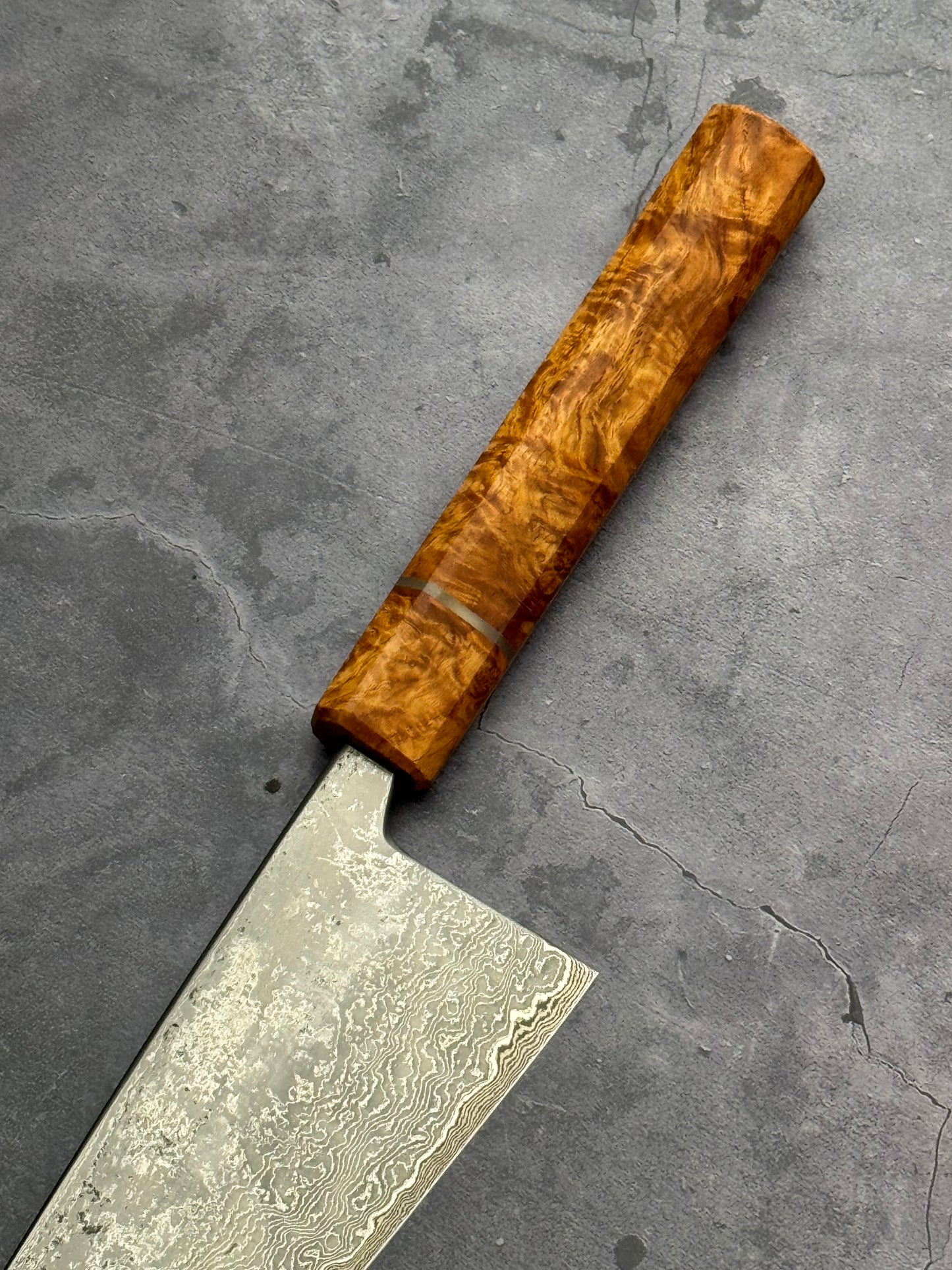 9.25” Double Damascus Gyuto + Saya
