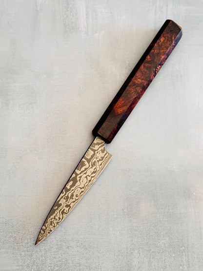 4” Long Handle Damascus Paring