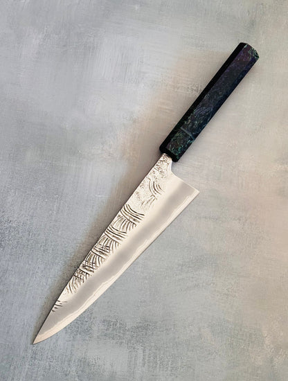 8.5” Frosted Maui Mist Gyuto