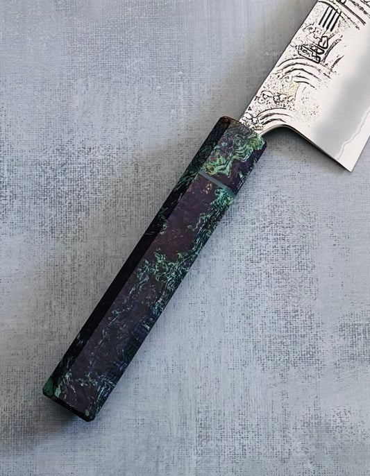 8.5” Frosted Maui Mist Gyuto