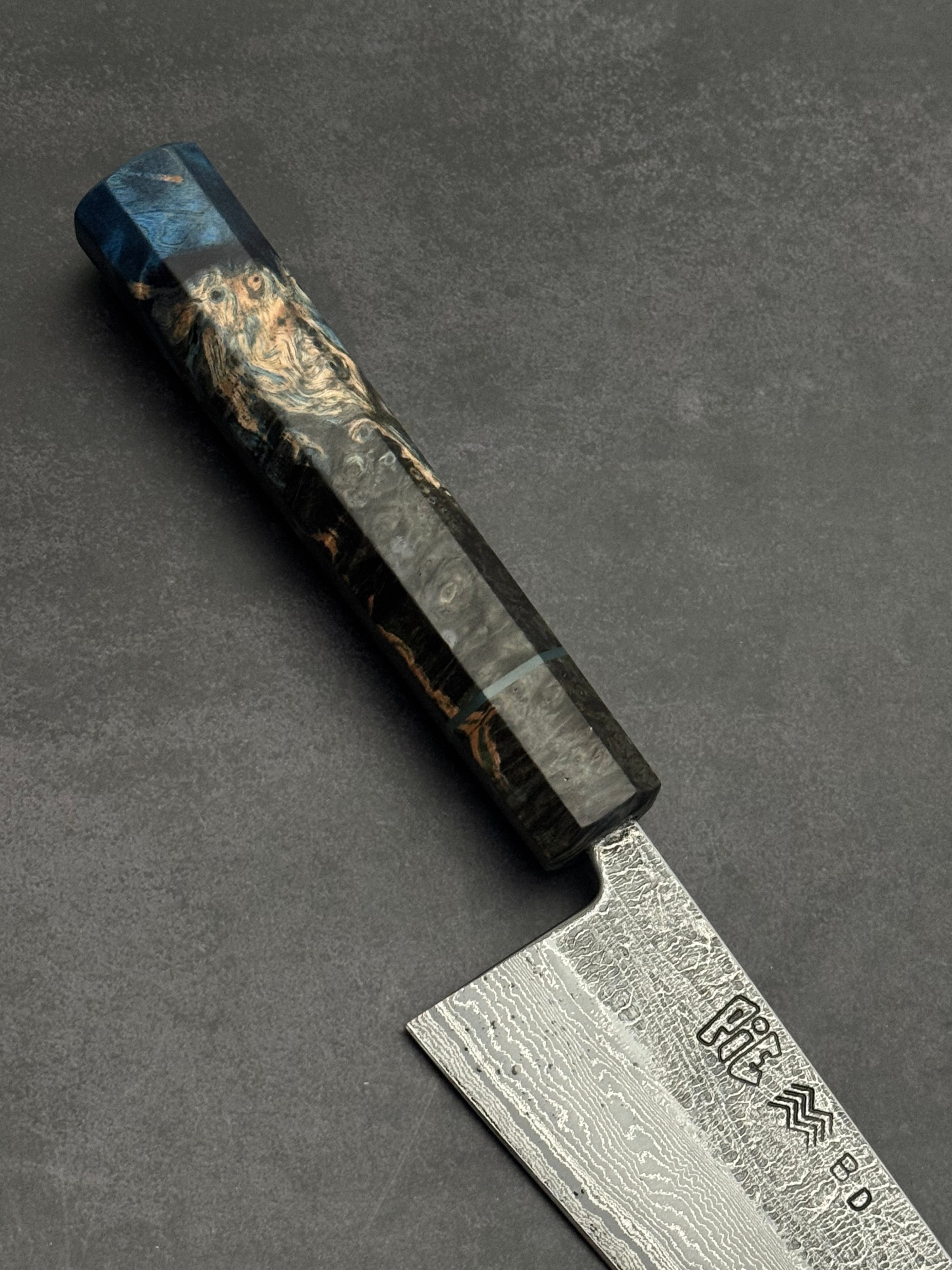 8.75” Quilted Double Damascus Chef