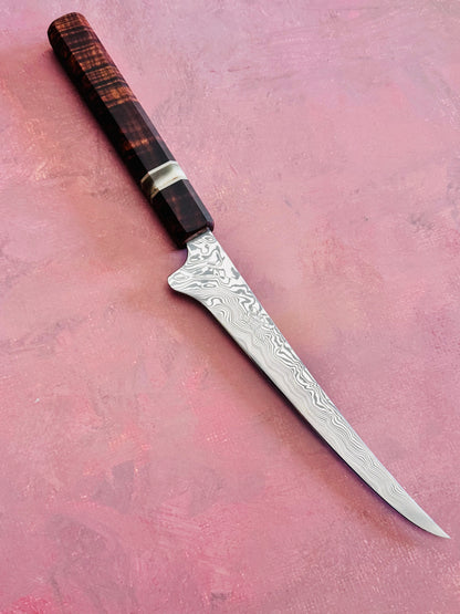 7” Stainless Damascus Boning