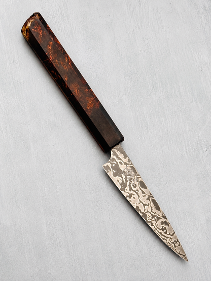 4” Long Handle Damascus Paring