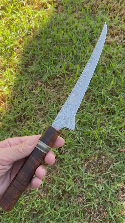 7” Stainless Damascus Boning