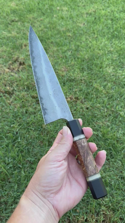 8” Double Damascus Hybrid