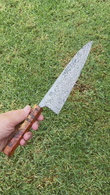 8.25” Random Rain Damascus Gyuto